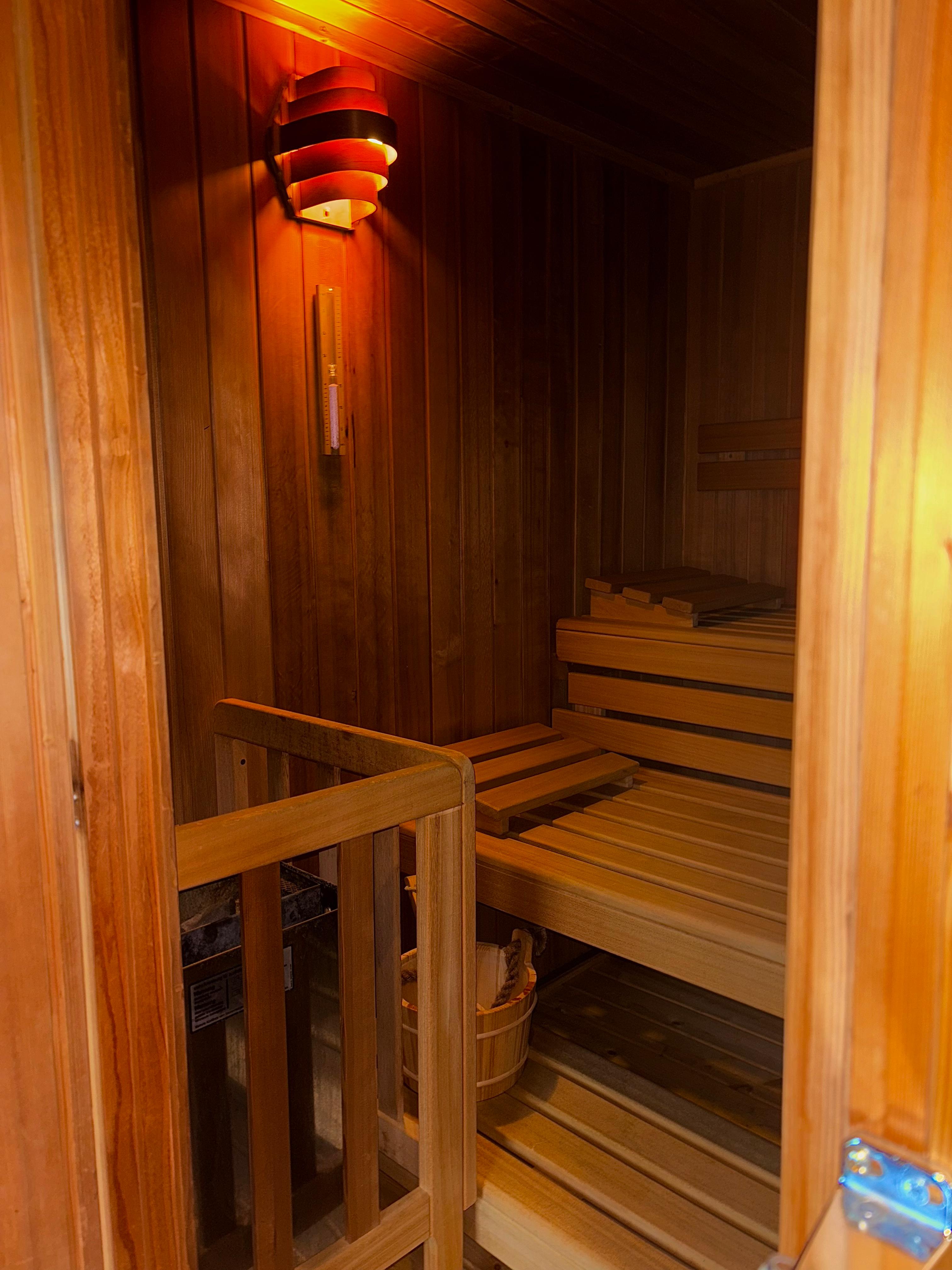 Sauna at the apartment house